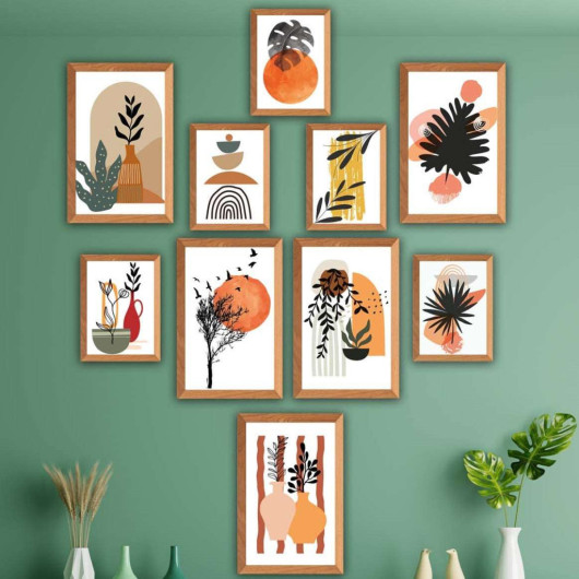 10 Piece Artistic Style Wooden Painting Set