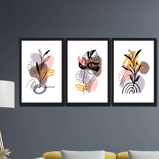 مجموعة لوحات جدارية تصميم بوهيمي طباعة ديجيتال