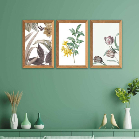 لوحات جدار فنية طباعة ديجيتال تصميم زهور ملونة