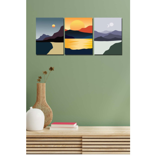 3 Piece Artistic Modern Style Painting Set
