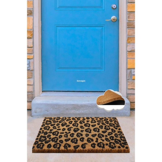 Entrance Mat With Leopard Skin Pattern, 60X40 Cm