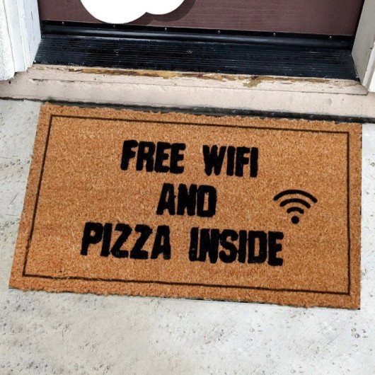 Entrance Mat With Wifi Pattern, 60X40 Cm