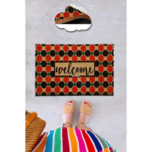 Colorful Entrance Mat 60X40 Cm Welcome
