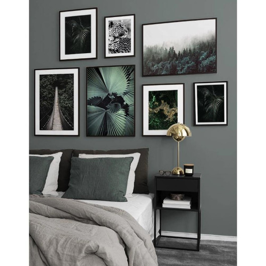 Dark Side 7 Piece Frame Look Wooden Painting Set