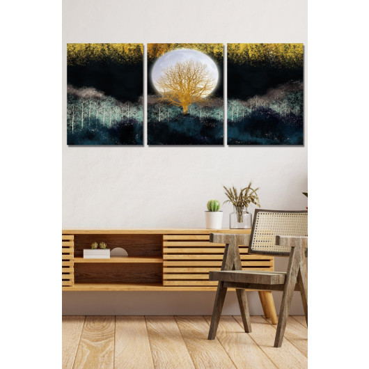 Nature Look 3 Piece Wooden Painting Set