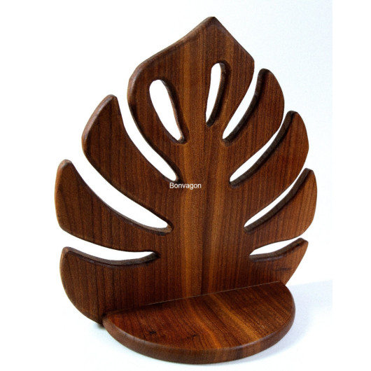 Solid Walnut Flower Stand 36 Cm