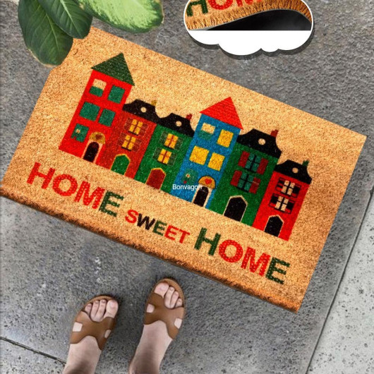 Home Sweet Home Tecta Natural Coconut Doormat 60X40Cm
