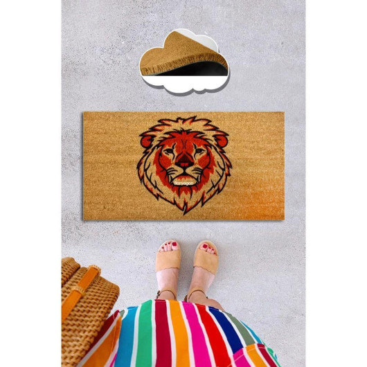 Lion King Natural Coconut Doormat 60X40Cm