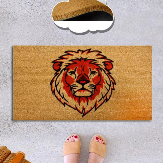 Lion King Natural Coconut Doormat 60X40Cm