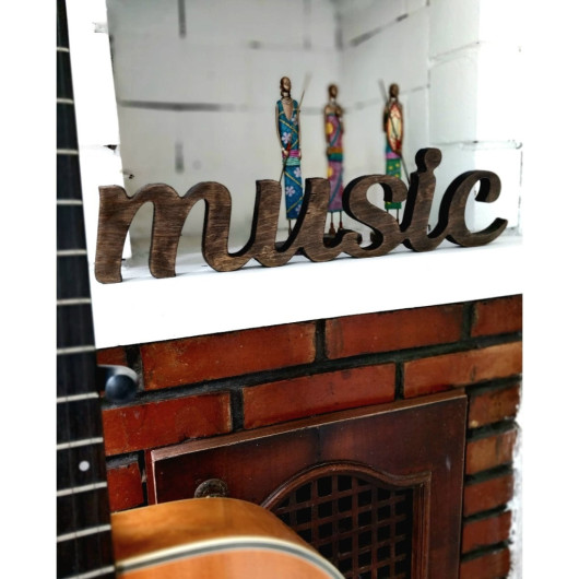 Music Wooden Decorative Sign 46Cm