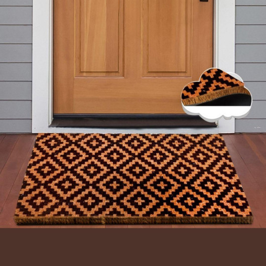 Pixel Natural Coconut Doormat 60X40Cm