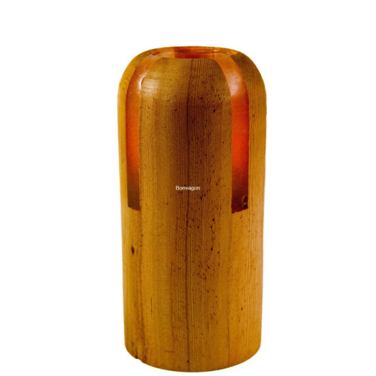 Solid Cedar Wood Tealight Candle Holder 20Cm