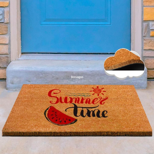 Summer Time Natural Coconut Doormat 60X40Cm
