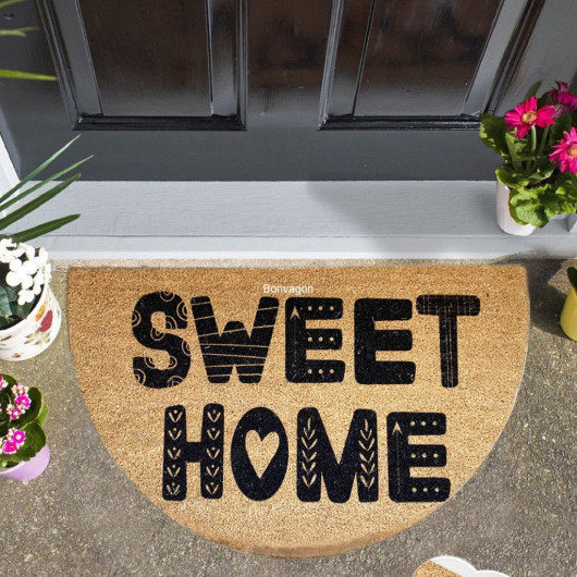 Sweet Home 45X75Cm Natural Coconut Doormat