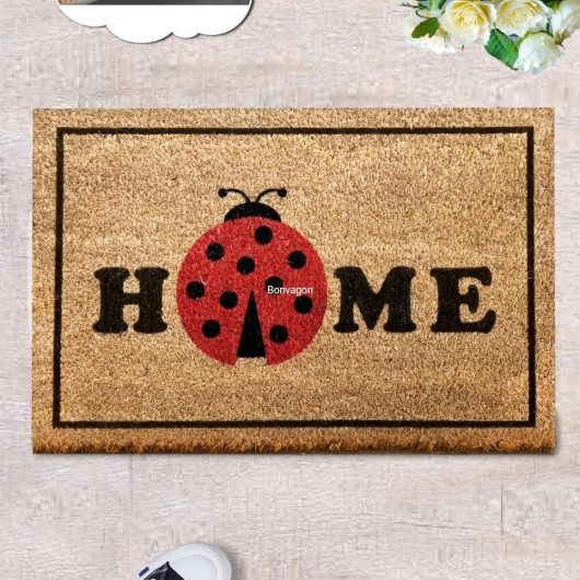 Ladybug Home Natural Coconut Doormat 60X40Cm