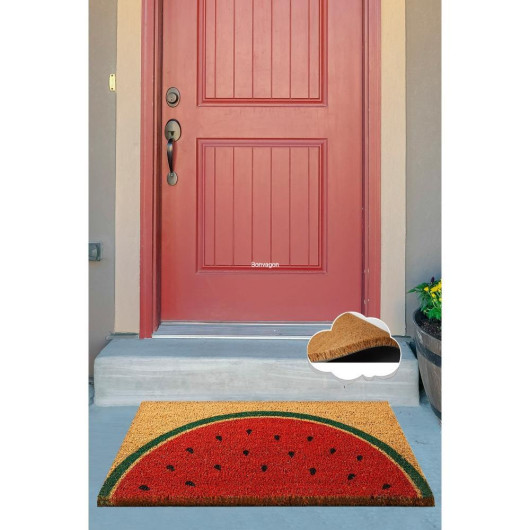 Watermelon Natural Coconut Doormat 60X40Cm
