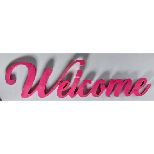 Welcome Wooden Decorative Sign 72Cm