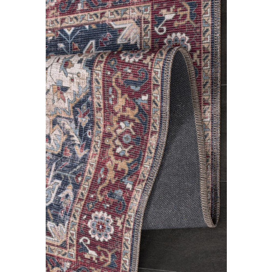 Comfort Cotton Backed Washable Authentic Vintage Classic Antique Carpet