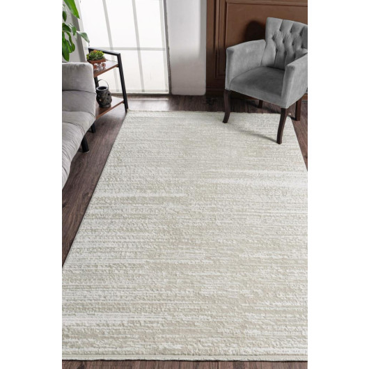 Cream Beige Modern Woven Carpet