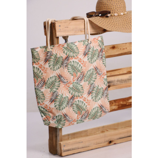 Beach Bag - Mint Leaf