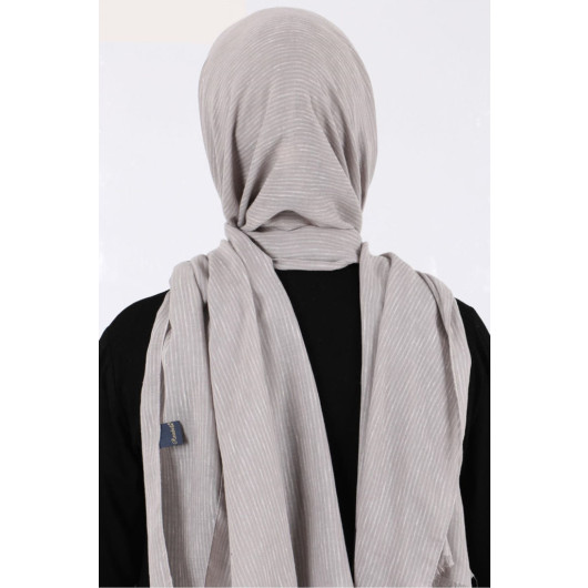 Melted Cotton Shawl-Grey