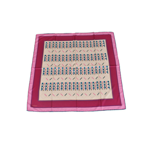 Mixed Patterned Rayon Scarf - Plum