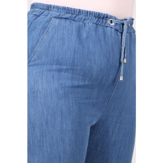 Plus Size Skinny Jeans - Blue