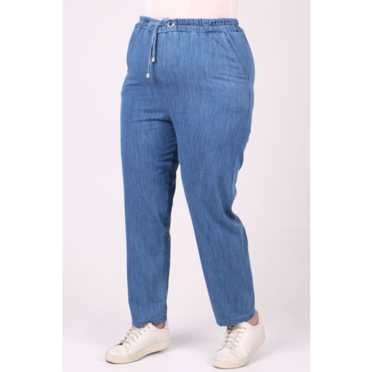 Plus Size Skinny Jeans - Blue