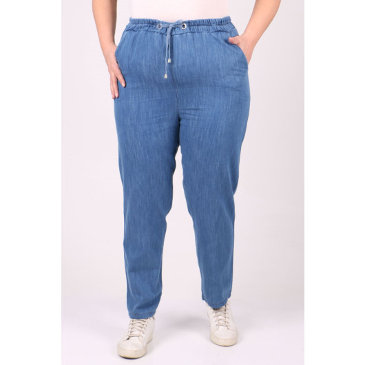 Plus Size Skinny Jeans - Blue