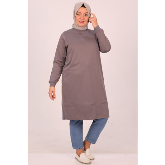 Large Size Basic Two Thread Tunic-Anthracite