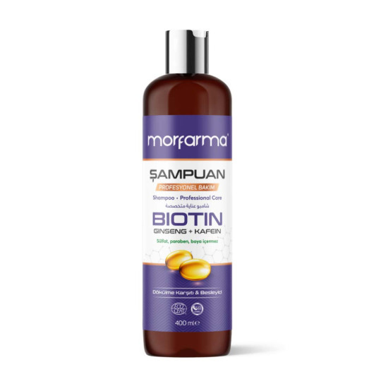 Morfarma Professional Care Shampoo - Biotin + Ginseng + Caffeine