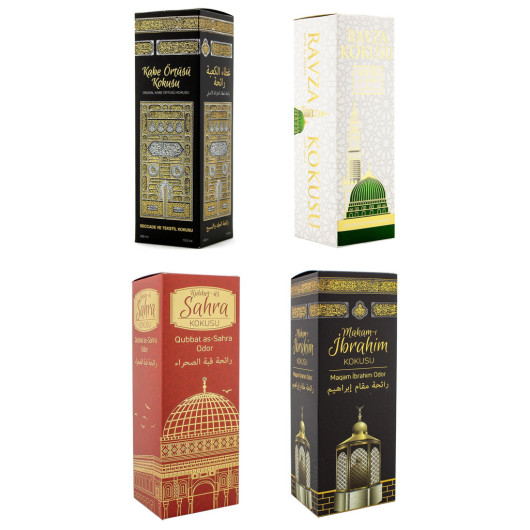 Kaaba Cover Scent Medina Ravza Scent Dome Of The Rock Smell And Maqam Ibrahim Scent Spray 400 Ml