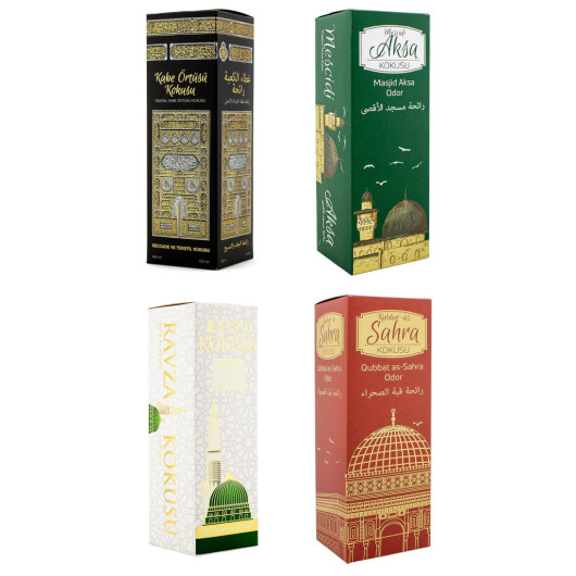 Kaaba Cover Scent Masjid Al Aqsa Scent Medina Ravza Scent And Dome Of The Rock Scent Spray 400 Ml