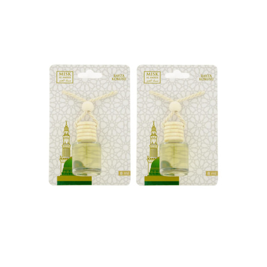 Medina Ravza Fragrance 8 Ml Car Fragrance Glass Bottle 2 Pieces