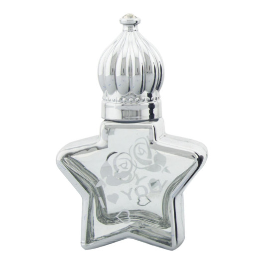 Perfume Essence Glass Bottle Silver Empty 8 Ml