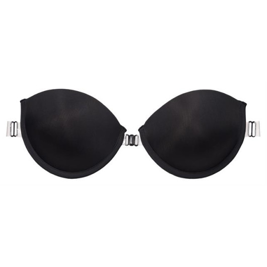 Front Clip And Transparent Sponge Back Strapless Bra