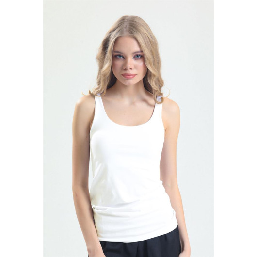 Combed Fabric Tight Strap Long Undershirt