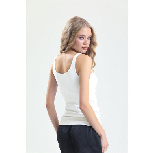 Combed Fabric Tight Strap Long Undershirt