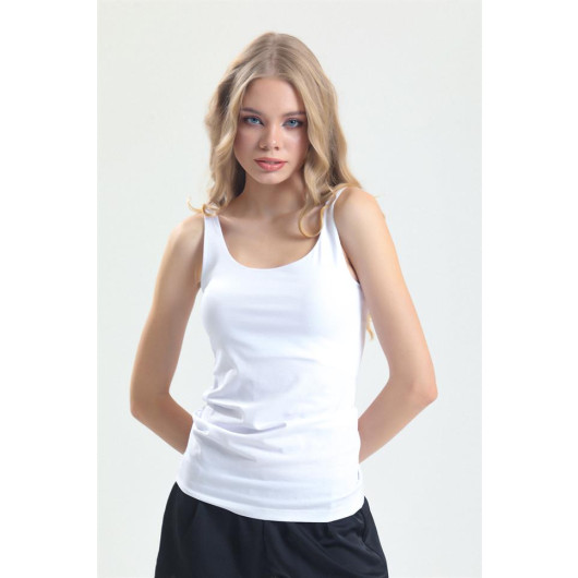 Combed Fabric Tight Strap Long Undershirt