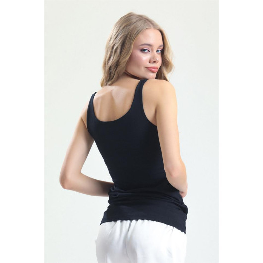 Combed Fabric Tight Strap Long Undershirt