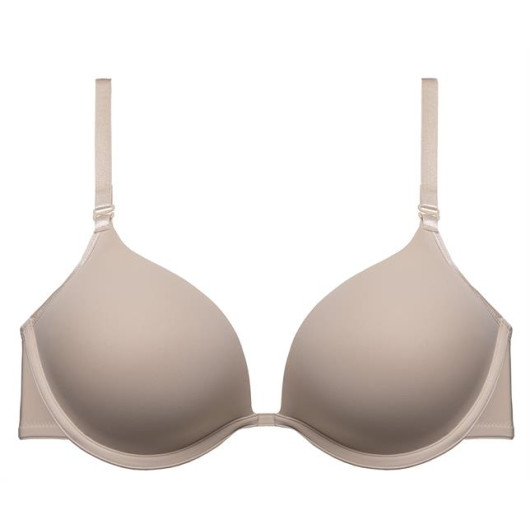 Plain Fabric Support Padded Mid Cut Bra