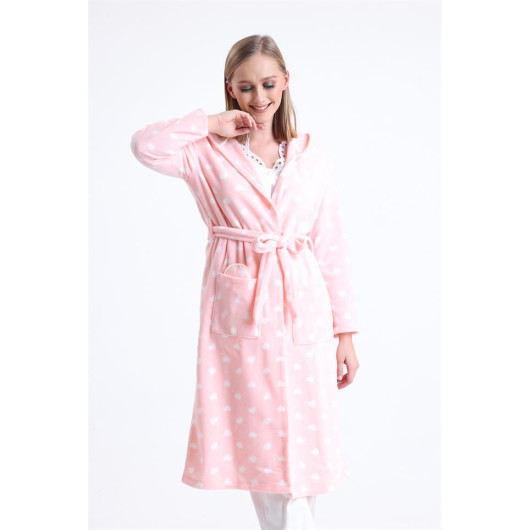 Long Fleece Dressing Gown