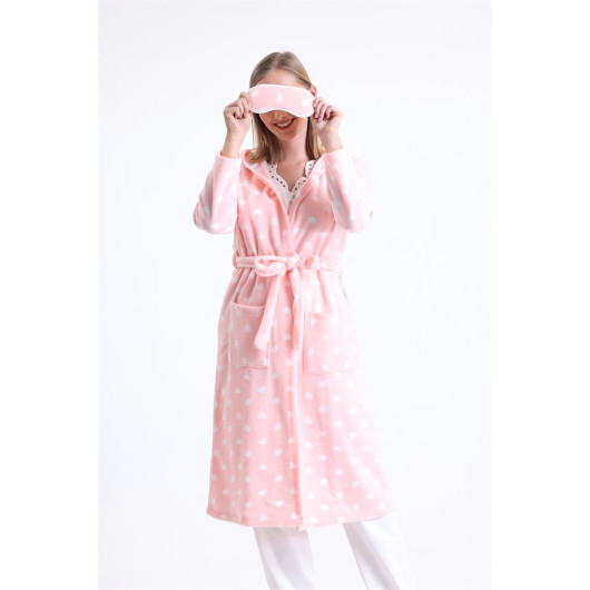 Long Fleece Dressing Gown