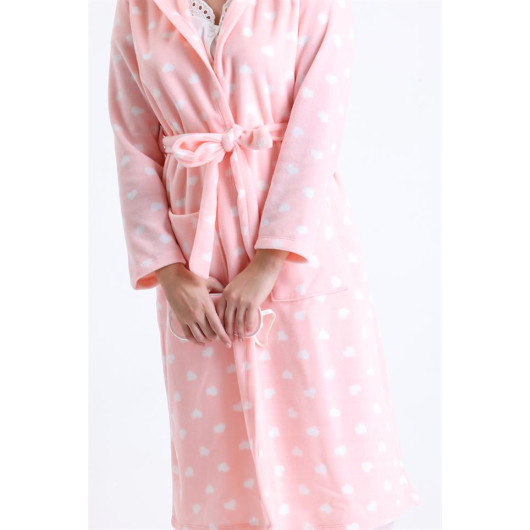 Long Fleece Dressing Gown