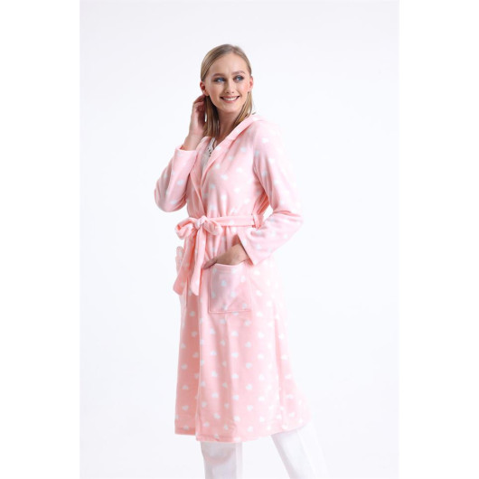 Long Fleece Dressing Gown