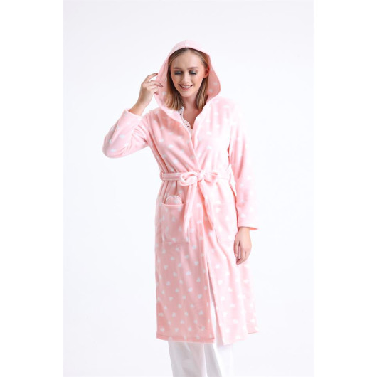 Long Fleece Dressing Gown