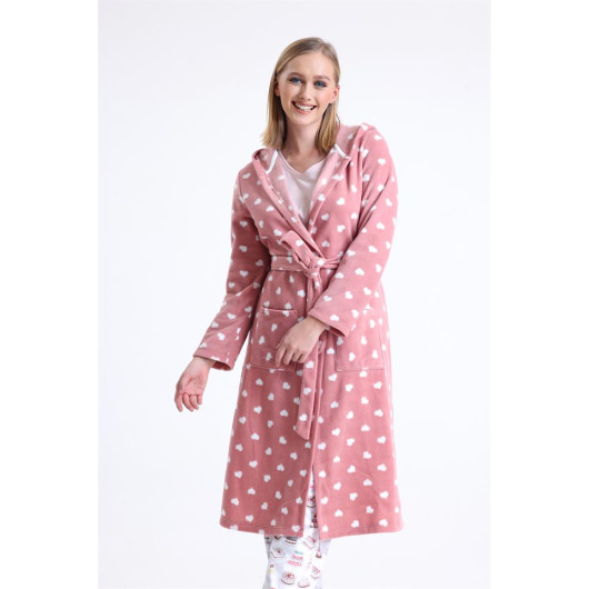 Long Fleece Dressing Gown