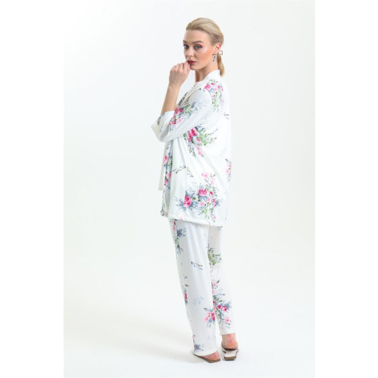 Cotton 3 Piece Pajama Set