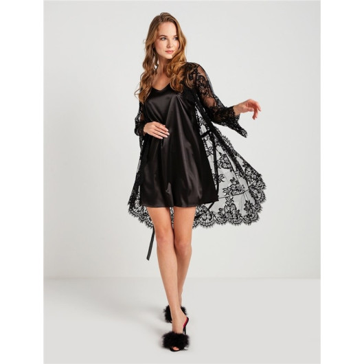 Tassel Lace Dressing Gown