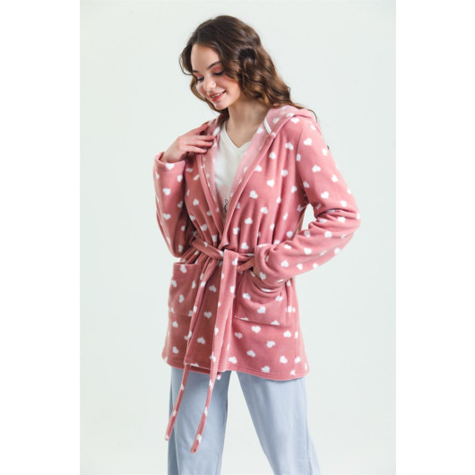 Heart 3 Piece Polar Pajama Set